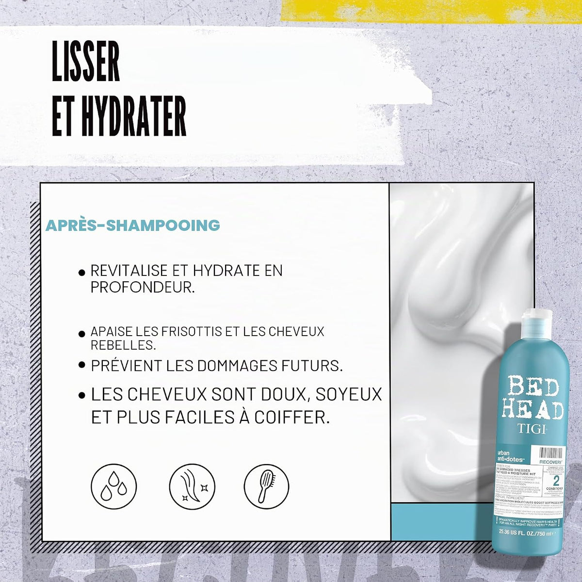 Bed Head Urban Anti-Dote Recovery Shampoo & Conditioner Duo Damage Level 2 (25.36Oz) by