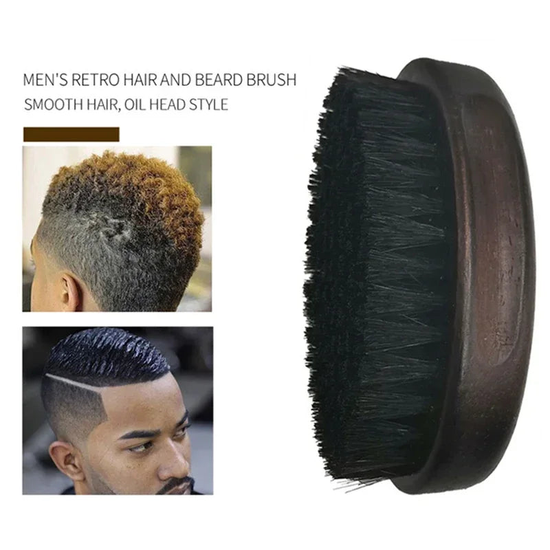 Brosse À Cheveux/Barbe En Fourrure De Sanglier