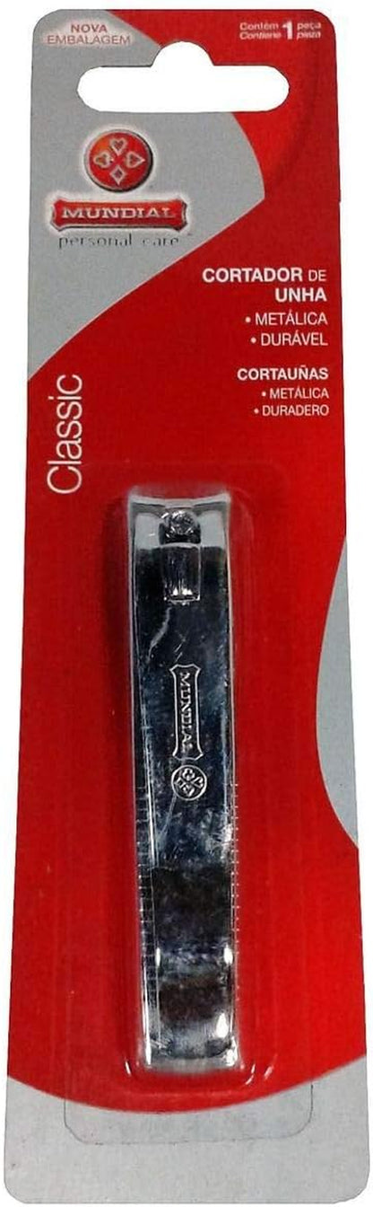 Coupe-Ongles Classique En Acier Au Carbone Plaqué Nickel, World S/A, Argent (121BL)