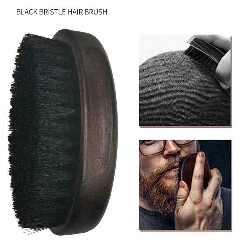 Brosse À Cheveux/Barbe En Fourrure De Sanglier
