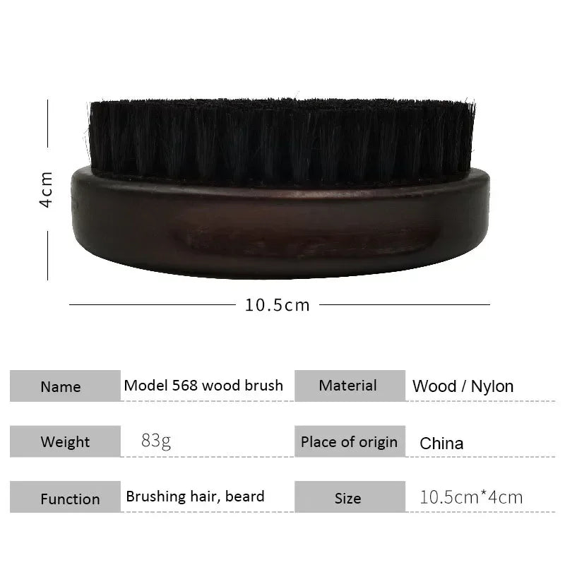 Brosse À Cheveux/Barbe En Fourrure De Sanglier
