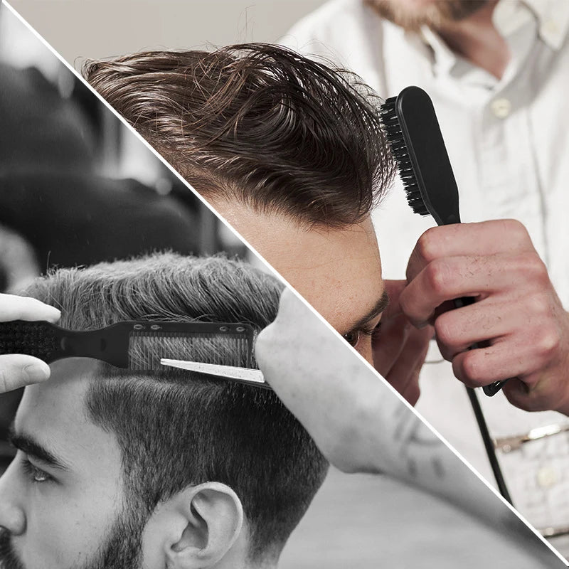 Brosse Peigne Double Face Pour Barbe (Barbier)