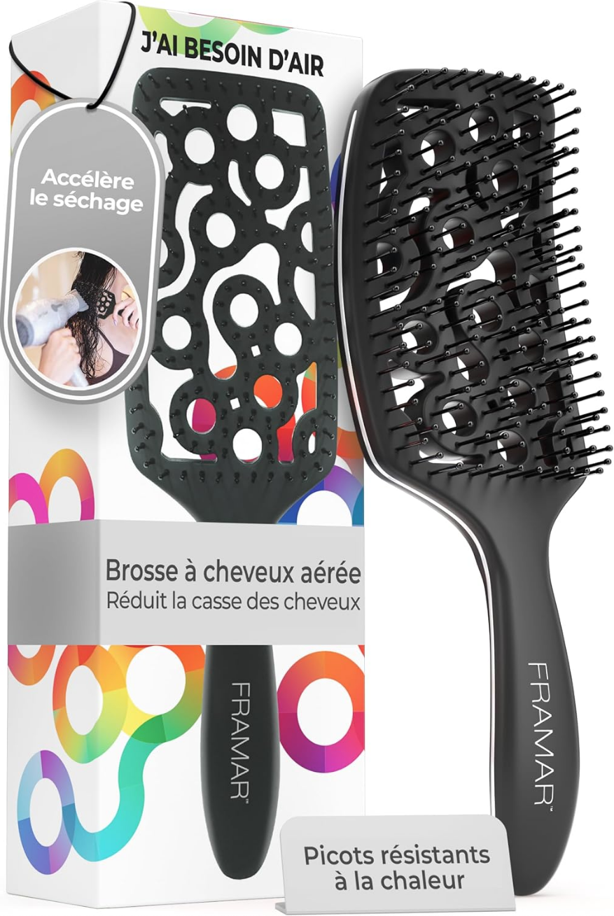 Brosse démêlante ventilée