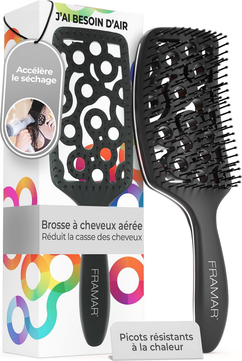 Brosse démêlante ventilée