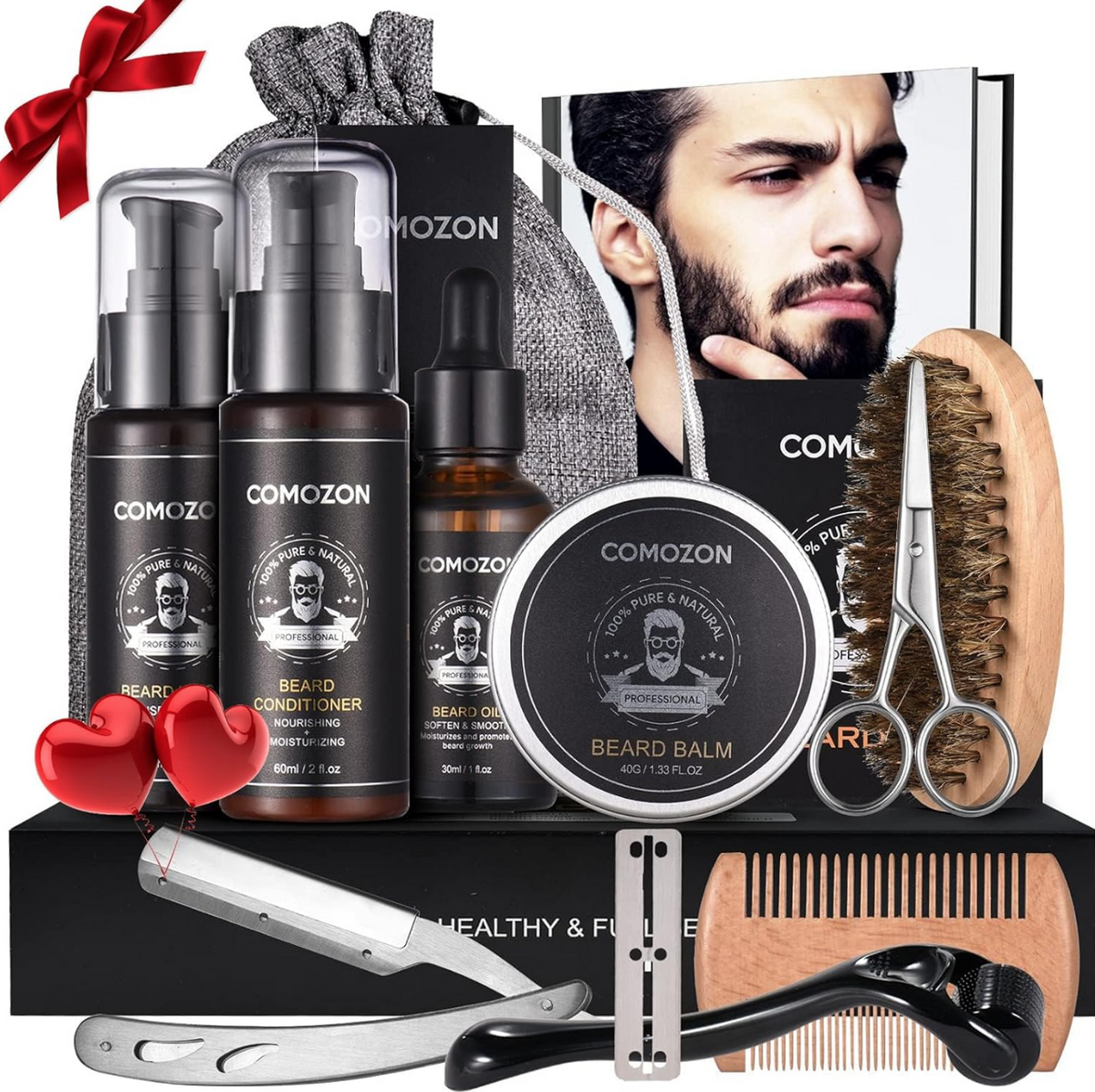 Kit d'entretien barbe complet — 12 pièces