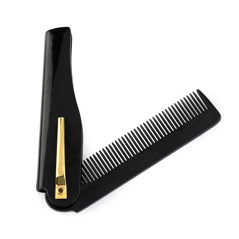 Peigne À Moustache Pliable En Acier Inoxydable