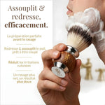 The Cambridge Cut Throat High-Quality Men's Shaving Brush, Wood and Stainless Steel, Synthetic Vegan Bristles