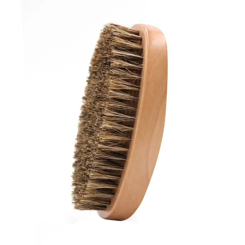 Brosse À Cheveux/Barbe En Fourrure De Sanglier